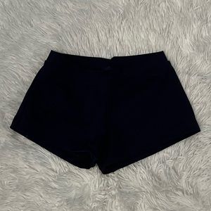 Capezio Navy Blue Girls Athletic Dance Shorts XS